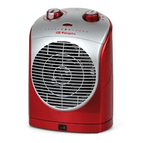 CALEFACTOR ORBEGOZO FH5025 ROJO/PLATA 2200W